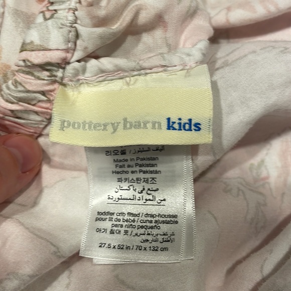 Pottery barn kids crib sheet-floral rose - Picture 2 of 4